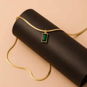 Forest Rhythm Gold Plated Necklace - Skin Safe - Waterproof