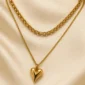 Heart & Chain Double Layer Necklace_WEBP3