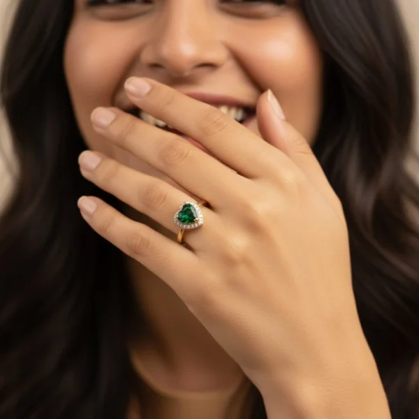 Emerald Heart Ring Emerald Heart Ring