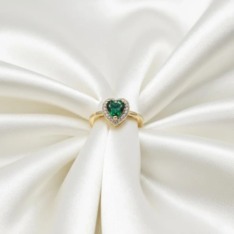 Emerald Heart Ring