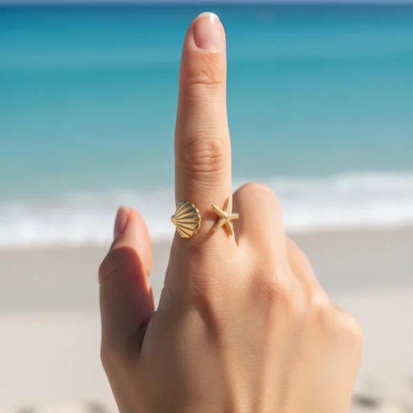 Sea Star Shell Ring Sea Star Shell Ring
