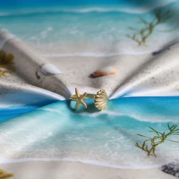 Sea Star Shell Ring Sea Star Shell Ring