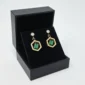 Emerald Hex Earrings