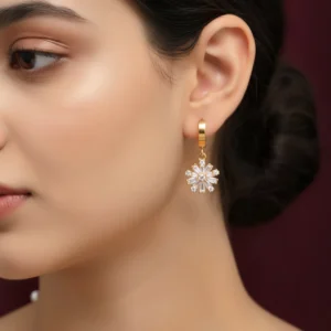 Starlet Hoops - Gold Plated - Skin Safe - Waterproof