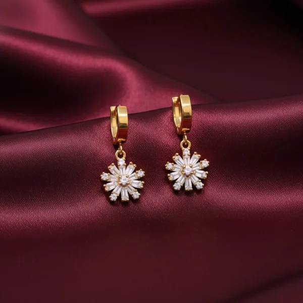 Starlet Hoops - Gold Plated - Skin Safe - Waterproof