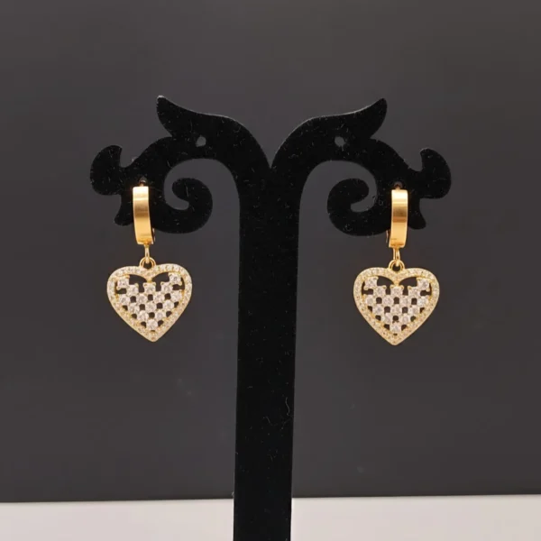 Sweetheart Hoops - Gold Plated - Skin Safe - Waterproof