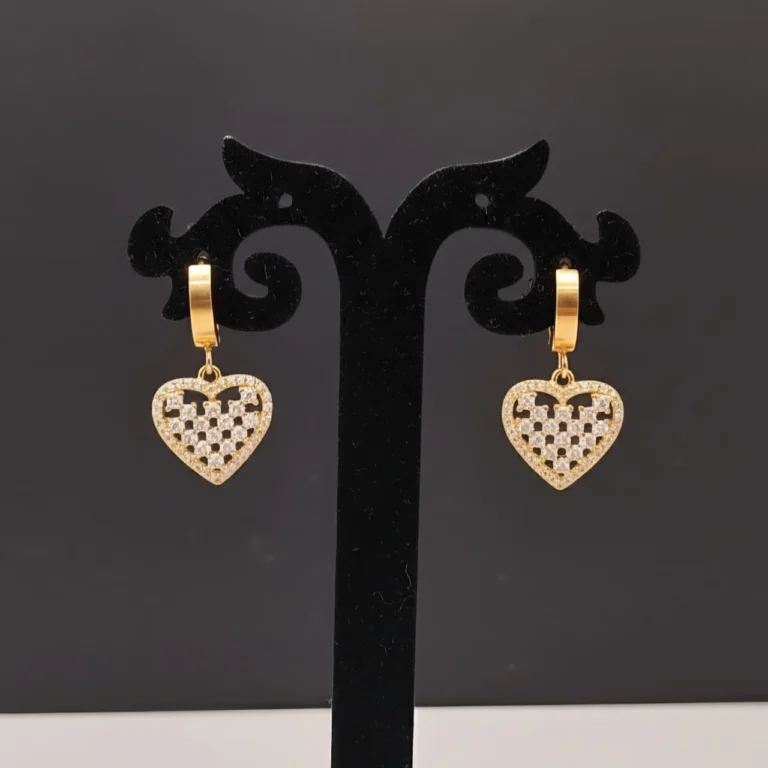 Sweetheart Hoops - Gold Plated - Skin Safe - Waterproof