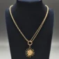 Sun Smile Necklace - Gold Plated - Skin Safe - Waterproof