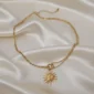 Sun Smile Necklace - Gold Plated - Skin Safe - Waterproof