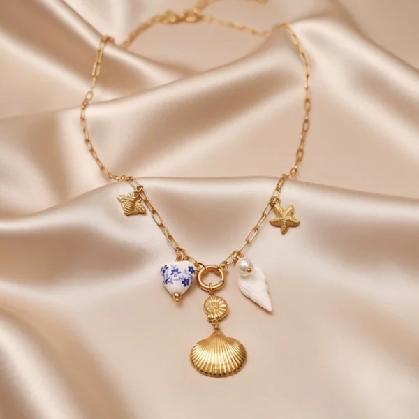 Coastal Necklace - Gold Plated - Skin Safe - Waterproof Coastal Necklace - Gold Plated - Skin Safe - Waterproof