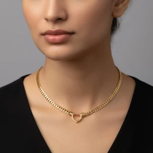 Adorn Heart Necklace - Gold Plated - Skin Safe - Waterproof