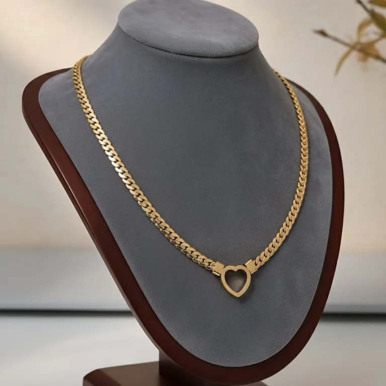 Adorn Heart Necklace - Gold Plated - Skin Safe - Waterproof