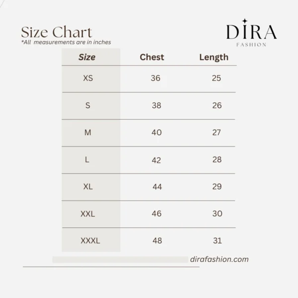 Size Chart Size Chart