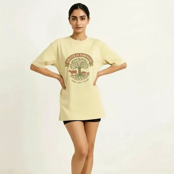 Beige Vegan T Shirt 1 Beige Vegan T Shirt 1