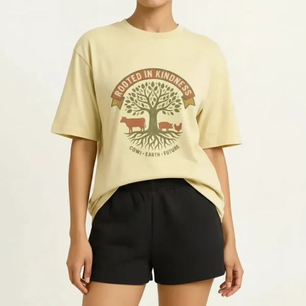 Beige Vegan T Shirt 2 Beige Vegan T Shirt 2