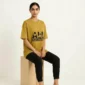 Mustard Yellow Vegan T Shirt 1
