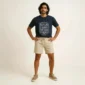 Navy Blue Vegan T Shirt 1