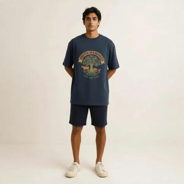 Navy Blue Vegan T Shirt 1 Navy Blue Vegan T Shirt 1