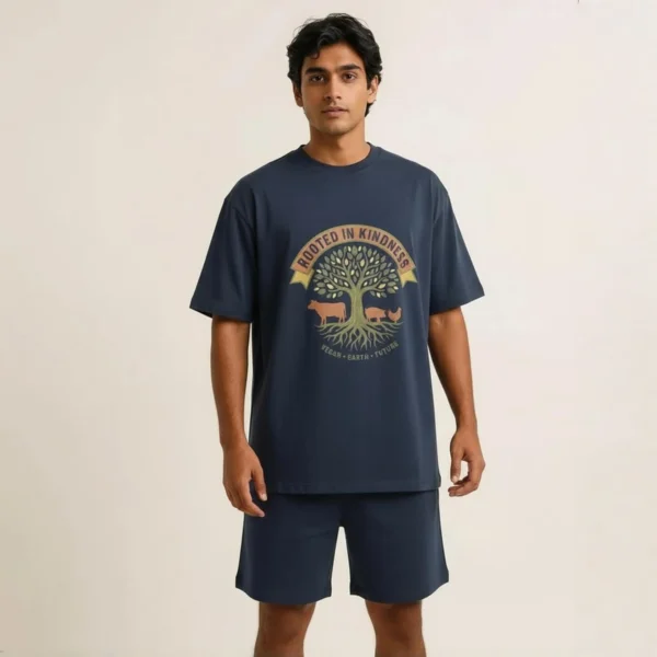 Navy Blue Vegan T Shirt 2 Navy Blue Vegan T Shirt 2