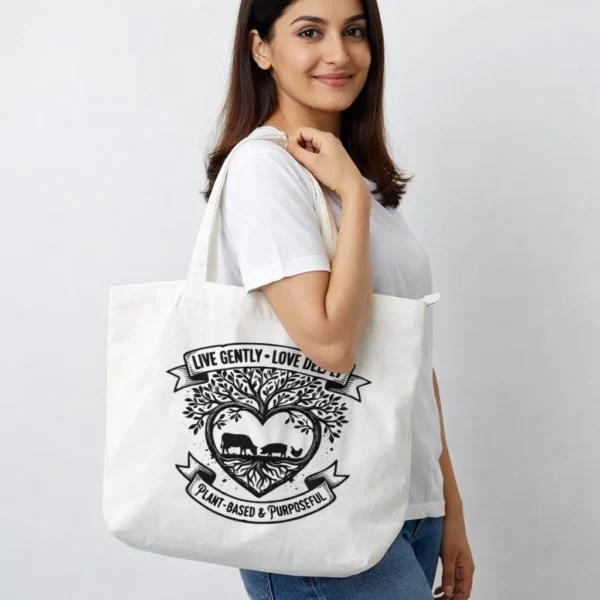 Vegan Tote Bag Back 1 Vegan Tote Bag Back 1